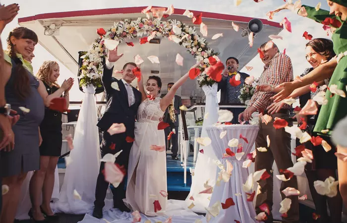 Wedding on the ship